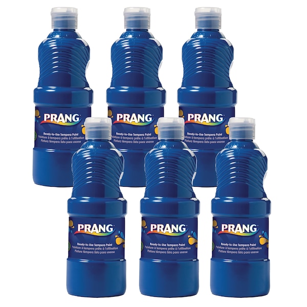 Ready-to-Use Tempera Paint, Blue, 16 oz, PK6